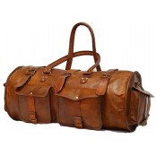 TP5 Sredniej wielkości skórzana torba podróżna JAIPUR MAXI Vintage™. Skóra naturalna. Rozmiar: 26"